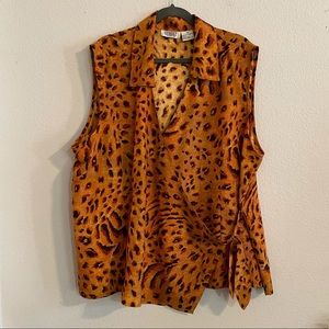 - WRAP TOP CHEETAH PLUS - ANIMAL PRINT STREET FASHION  WRAP PLUS SIZE ANIM…